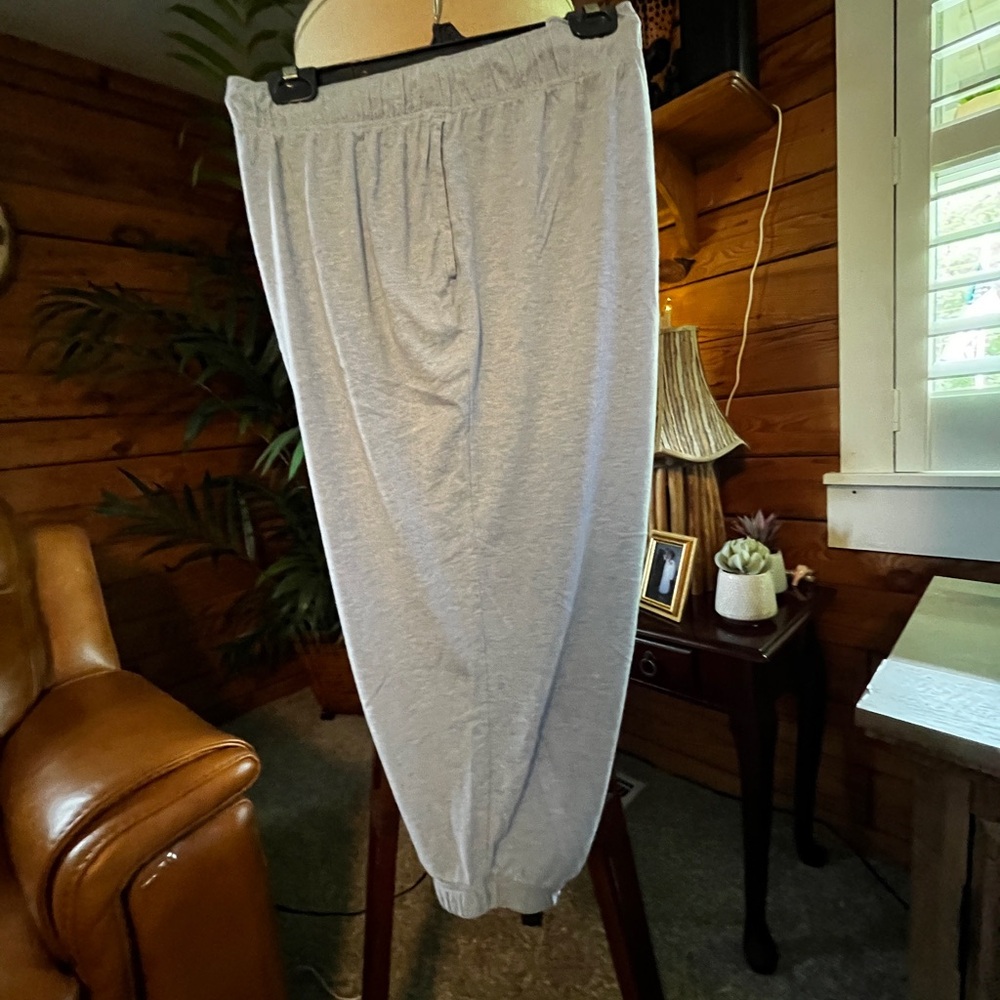 Ideology 2x(38”W x 56”H x 20”L)Light Mareled blue Drawstring Capris